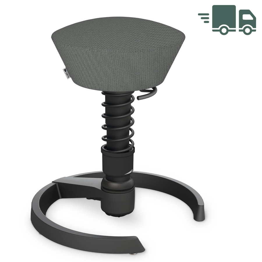 Aeris Swopper Cura grau | Gestell schwarz | Gleiter