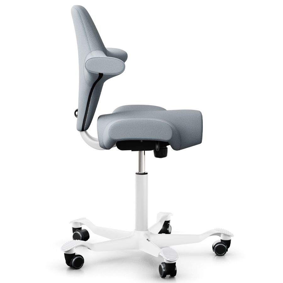 HAG Capisco 8106 - Stoff Select grau - Seitenansicht