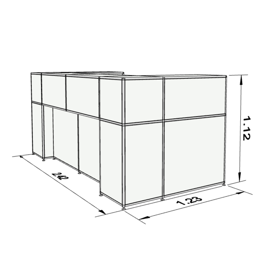 Bosse Modul Space Empfangstheke 2 Abmessungen