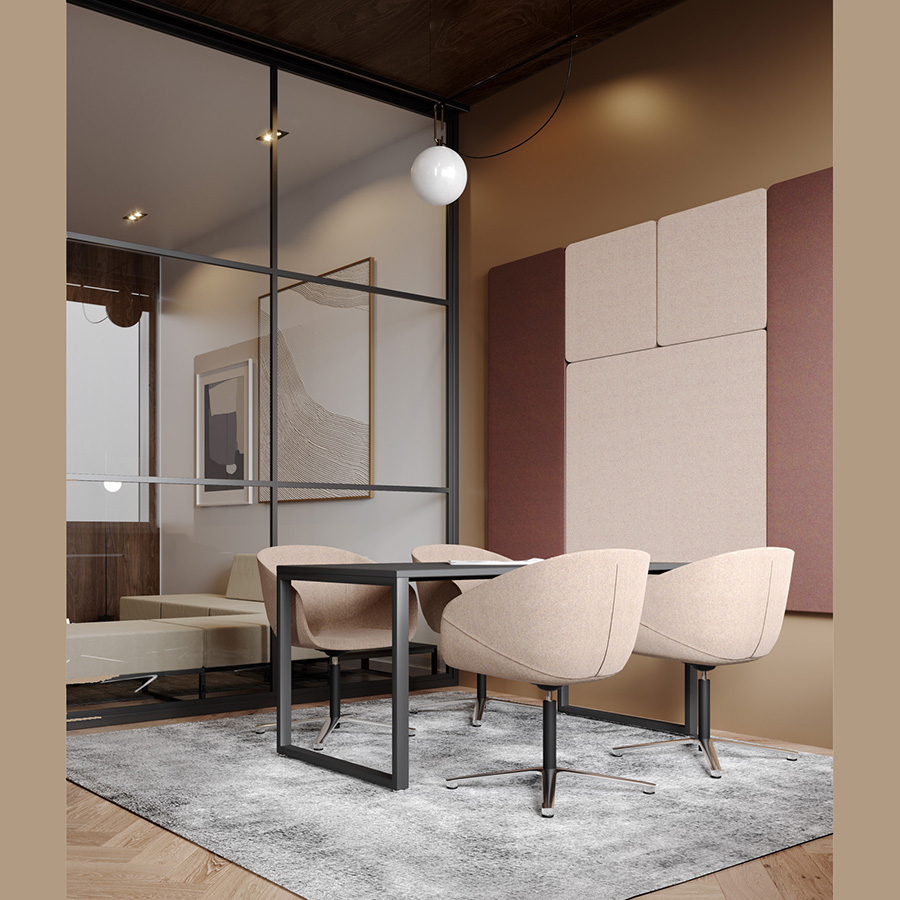 Bejot Selva SV PSC18 Akustik Wandpaneel 60x180 cm Beispiel Anordnung