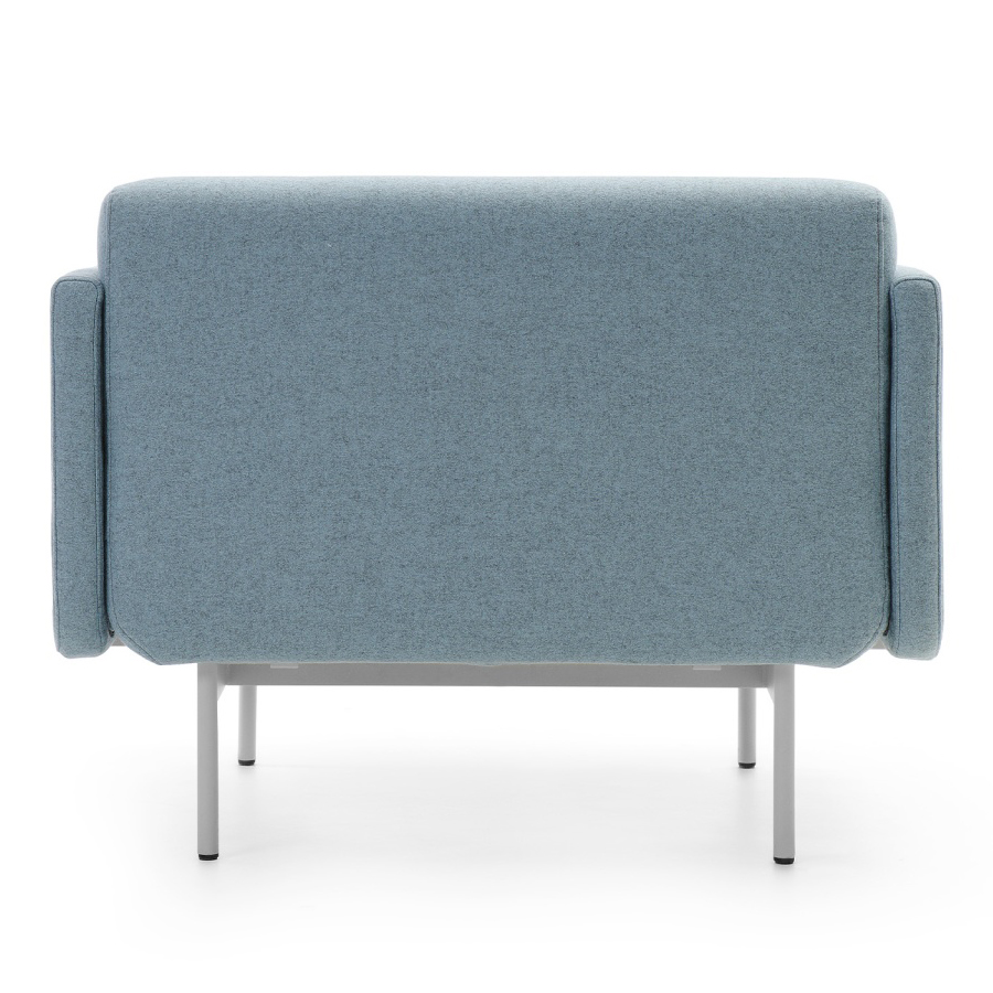 Bejot Fora FR 421 Lounge Sessel Stoff Blazer CU1R, Gestell weiß