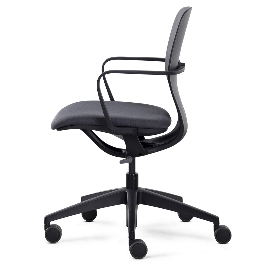 Klöber LIM Drehstuhl (lim98) - Rücken Kunststoff - Sitzfläche gepolstert  - Seite