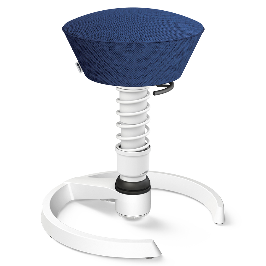 Aeris Swopper Air Mesh-Gewebe Runner blau mit Gleiter - Gestell/Feder weiß