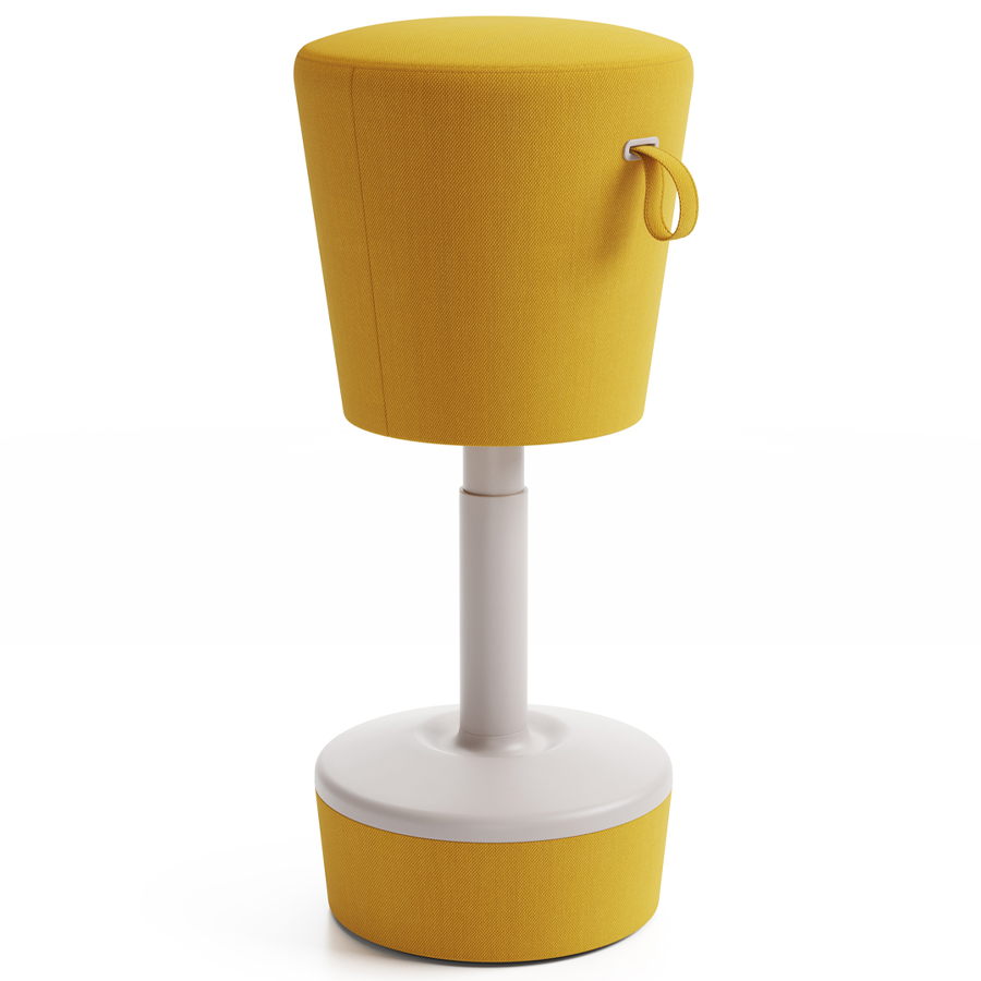 Profim Mickey - Bezug Steelcut Trio 0453 - Kunststoff beige - Tellerfuß stoffbezogen