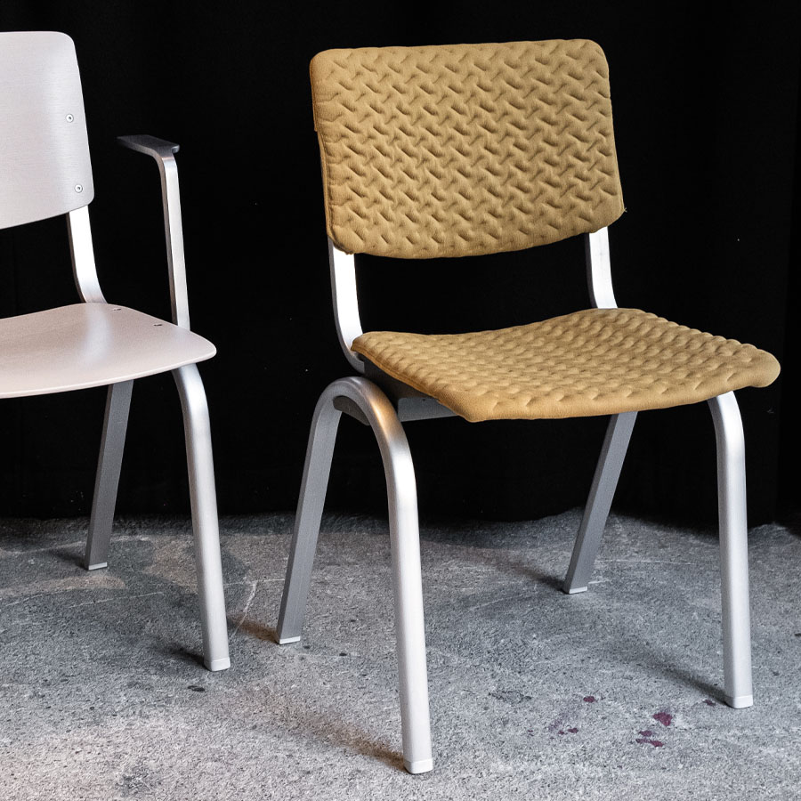 HAG Celi 9160 Bezug CeliKnit | Bezug Harvest | Kunststoff Slate | Gestell Silber