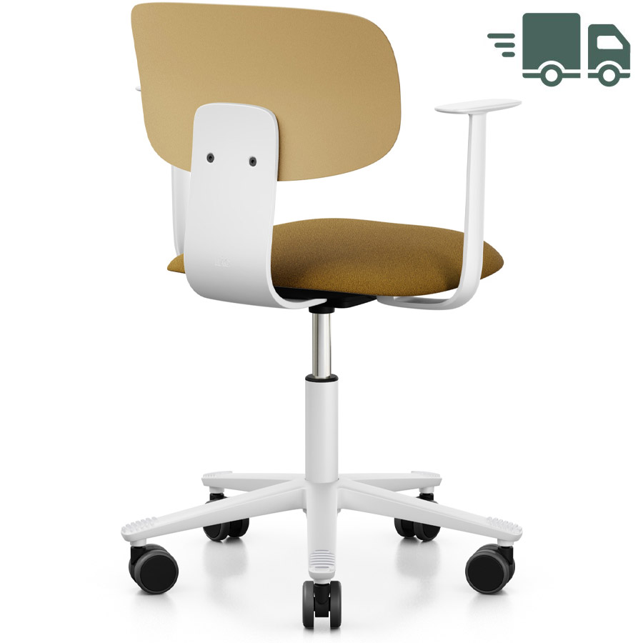 HAG Tion 2140 Bürostuhl mit Armlehnen Harvest - Sitz Stoff Capture CTP6401 - Rückenschale Kunststoff