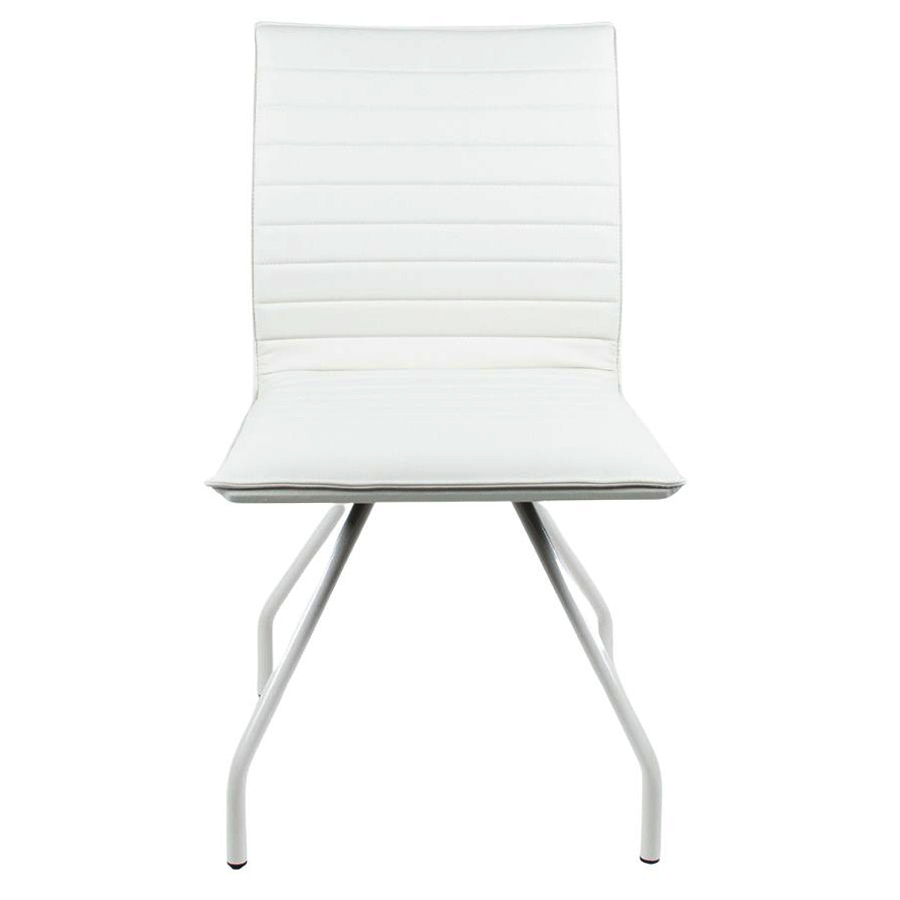 Bejot Orte 3DH 250 - Bezug Kunstleder Keimo weiß - Gestell RAL 9010 - Front