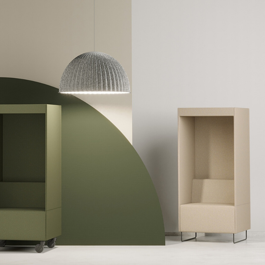 Bejot Quadra Phonebox in der Farbe grün und beige