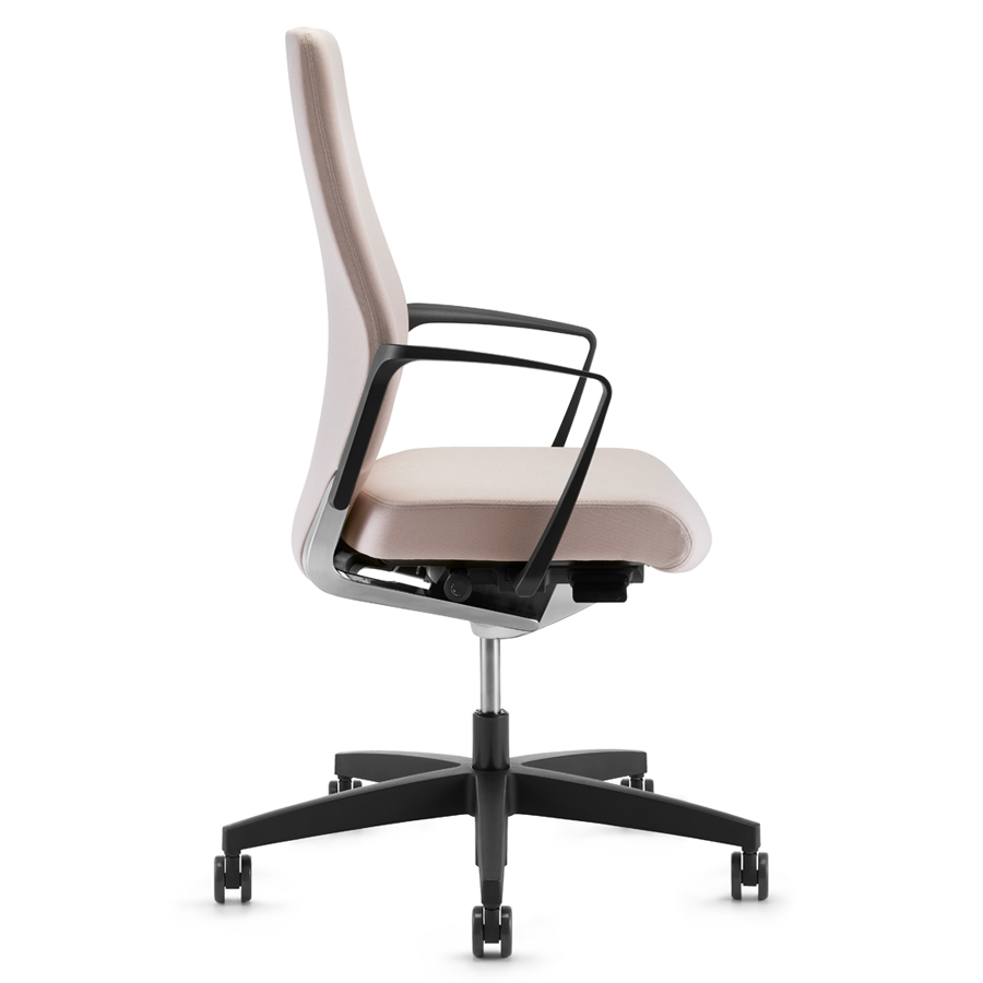 Züco Selvio E 0154 - Polsterrücken - Bezug Era pink- starre Ring-Armlehnen - Seite