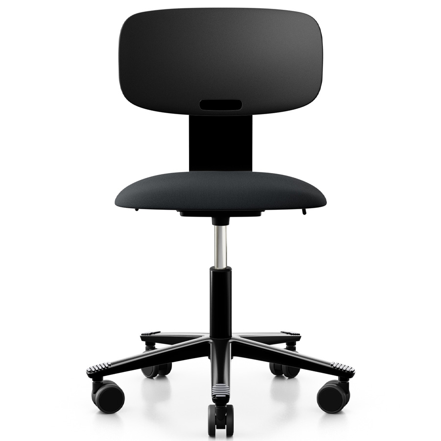 HAG Tion 2140 Bürostuhl schwarz - Sitz Stoff select - Rückenschale Kunststoff - Frontansicht