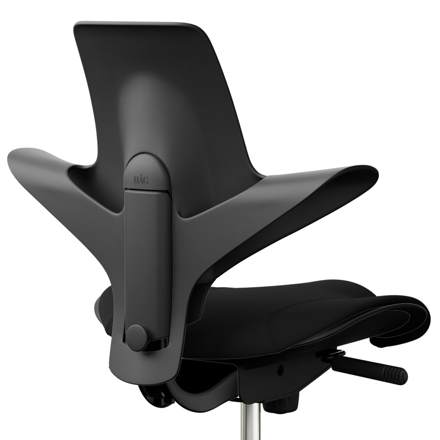 HAG Capisco Puls 8020 schwarz mit Gestell schwarz - Nahaufnahme