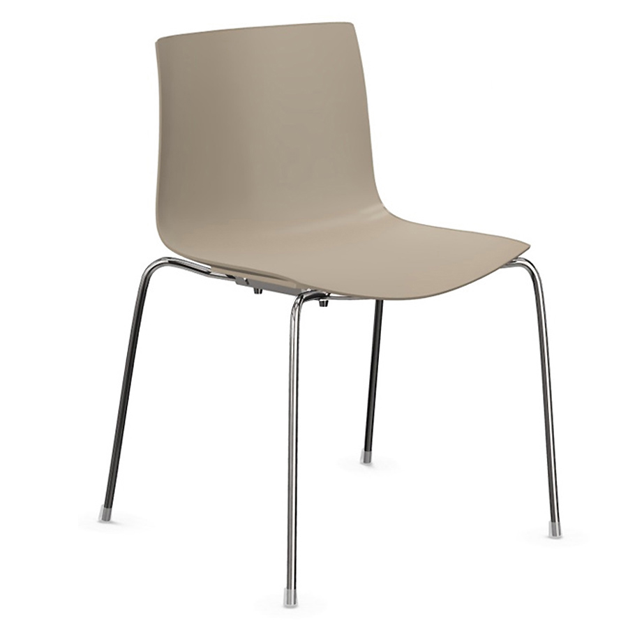 arper catifa 46 0251 einfarbig rauchgrau