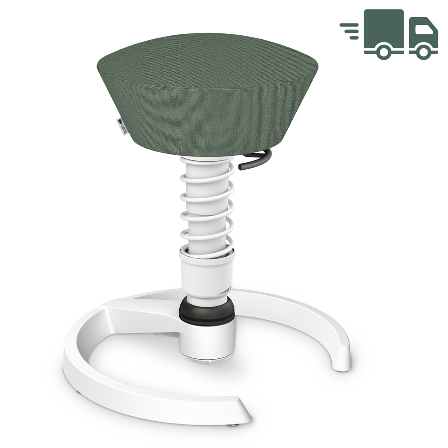 Aeris Swopper Cura blassgrün meliert | Gestell weiß | Gleiter