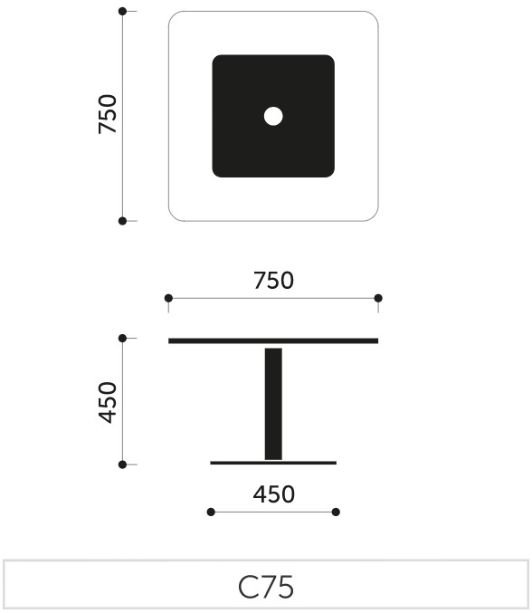 Profim-Revo-Tisch-C75-Abmessungen