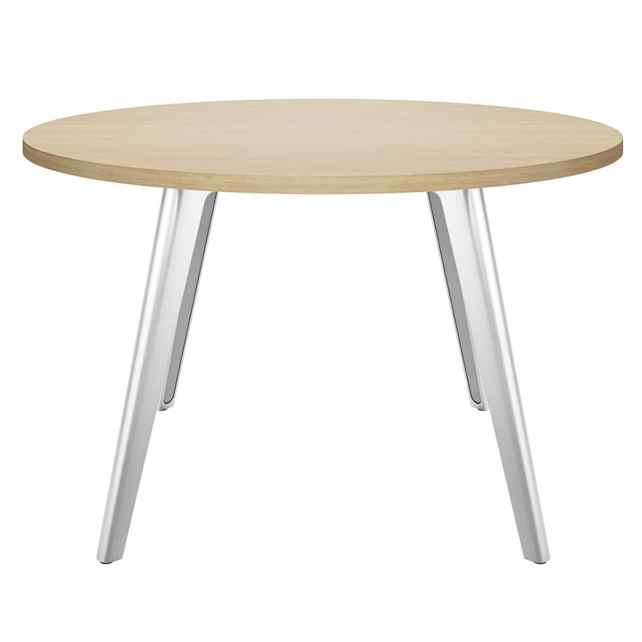 Thonet 1545 Tisch mit Gestell Alu verchromt