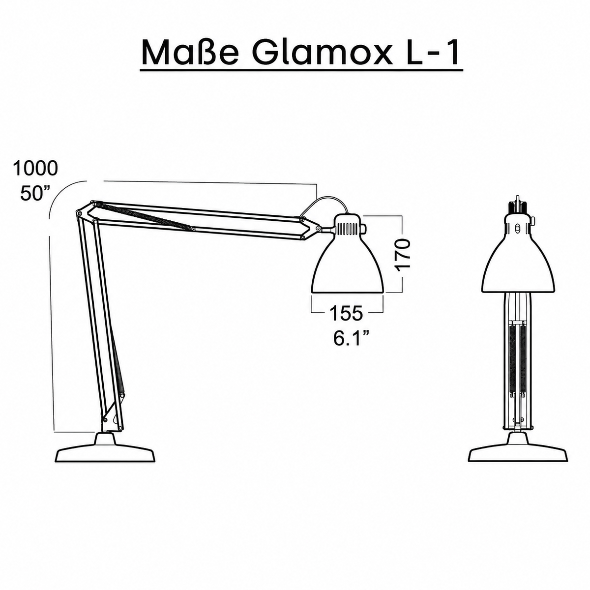Glamox L1 Maße