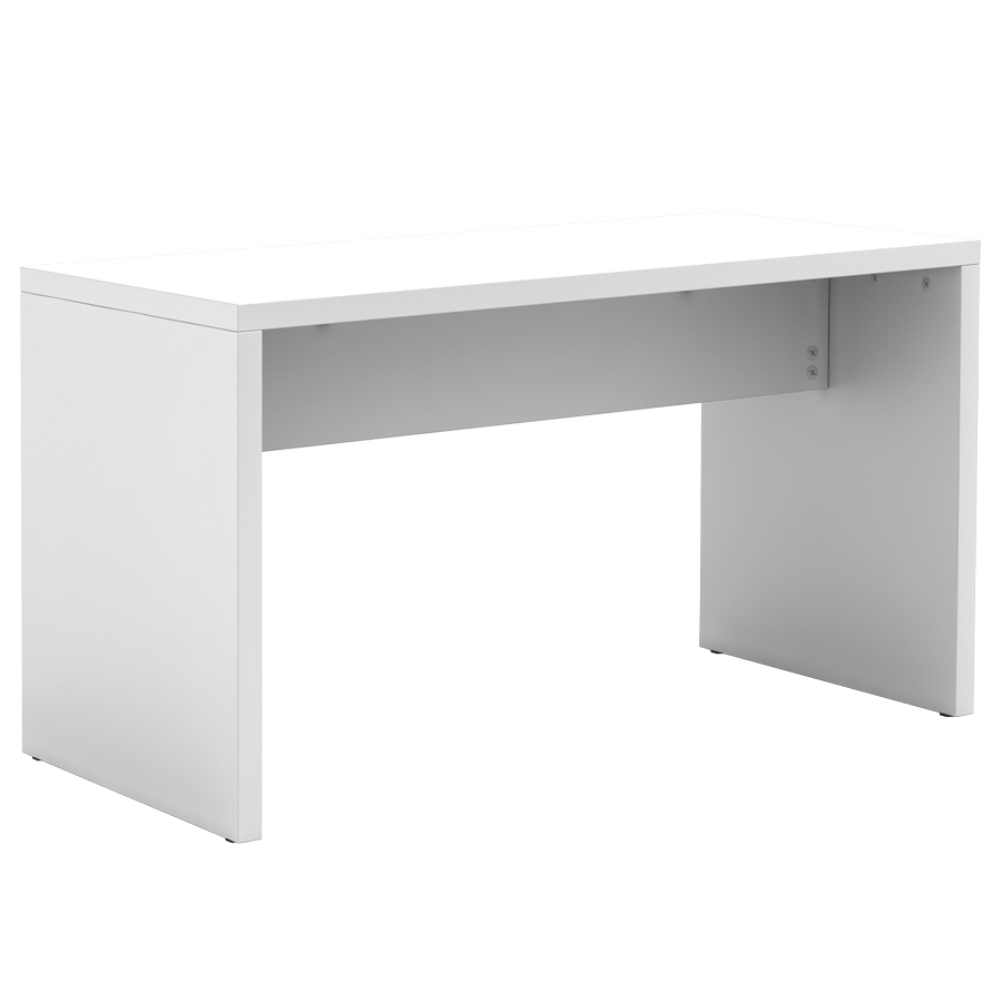 Wangentisch COSY 130 x 68 cm mit 2 Sitzbänken in Weiß - Detailaufnahme