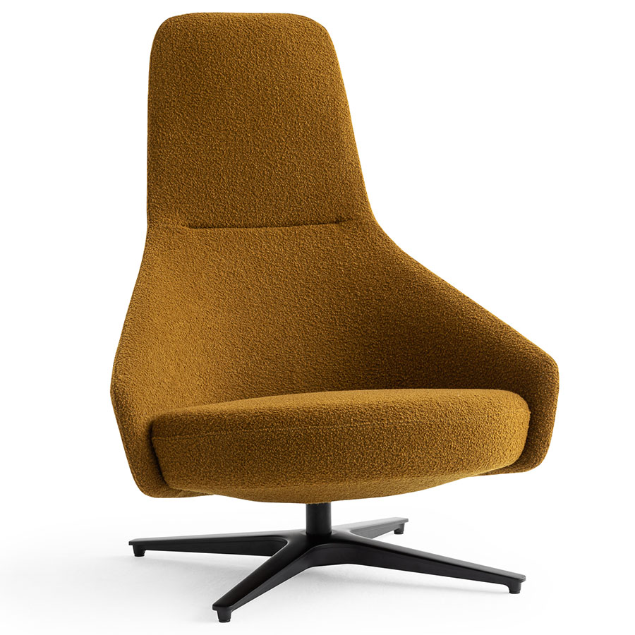 Noti Palo Sessel mit Drehfußgestell Stoff Baru 450
