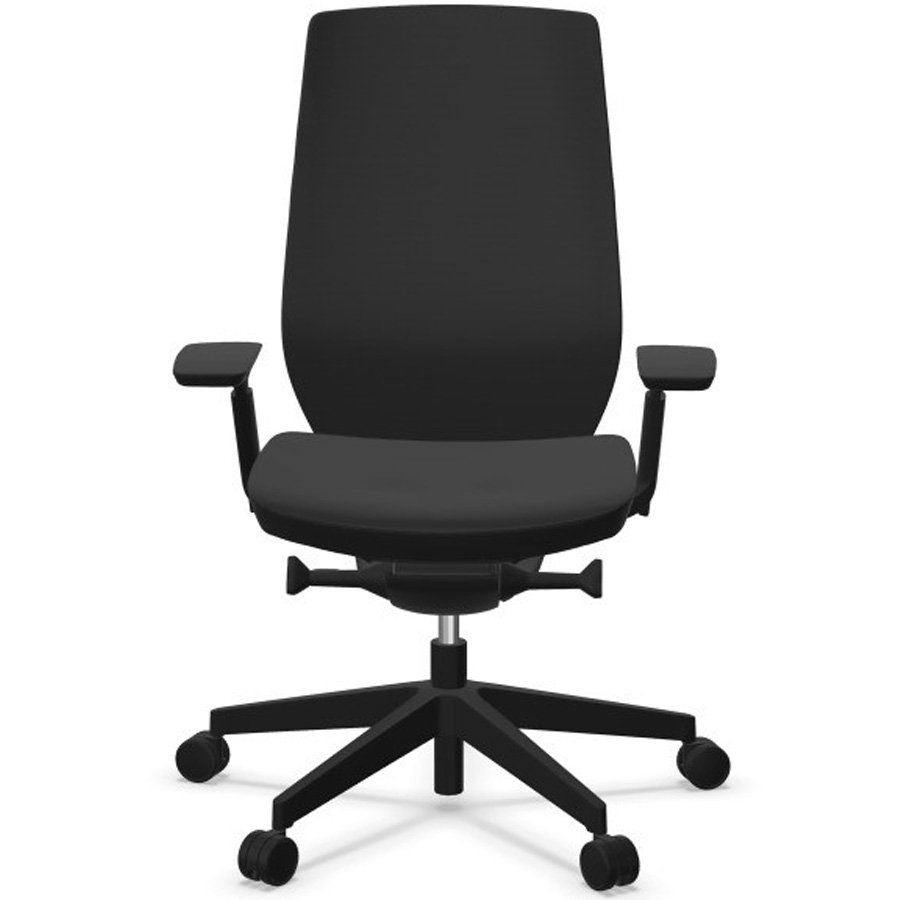 Profim AccisPro mit Netzrücken schwarz und Sitzbezug Next schwarz - Frontansicht