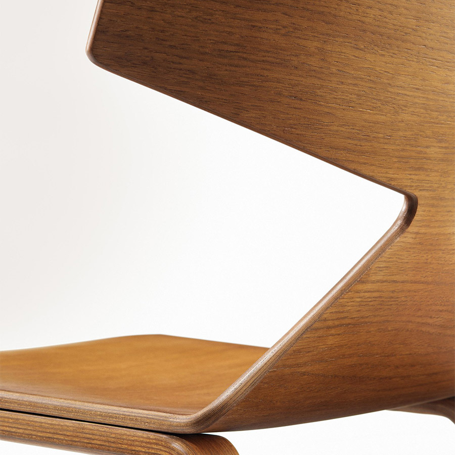 Arper SAYA 3701 Vierfuß Holzbeine - Eiche Natur