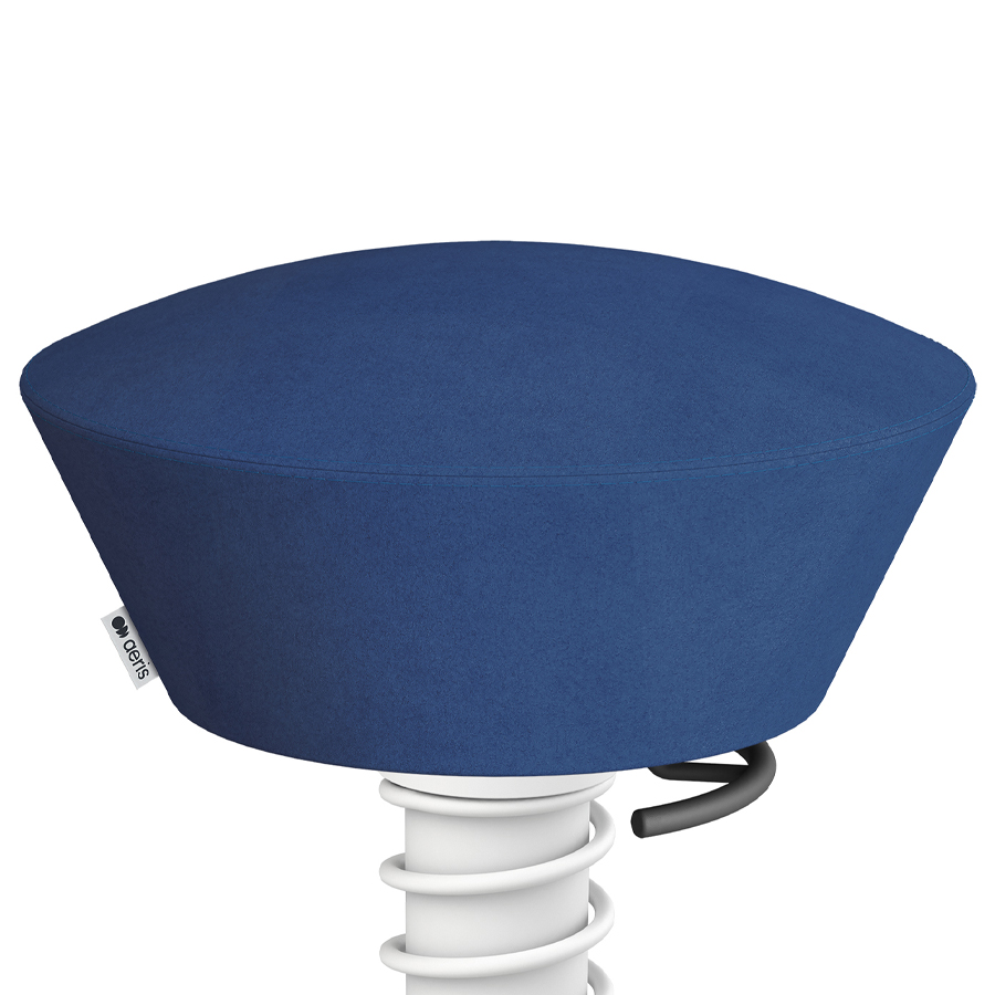 Aeris Swopper Mikrofaser blau mit Gleitern - Gestell weiß - Nahaufnahme