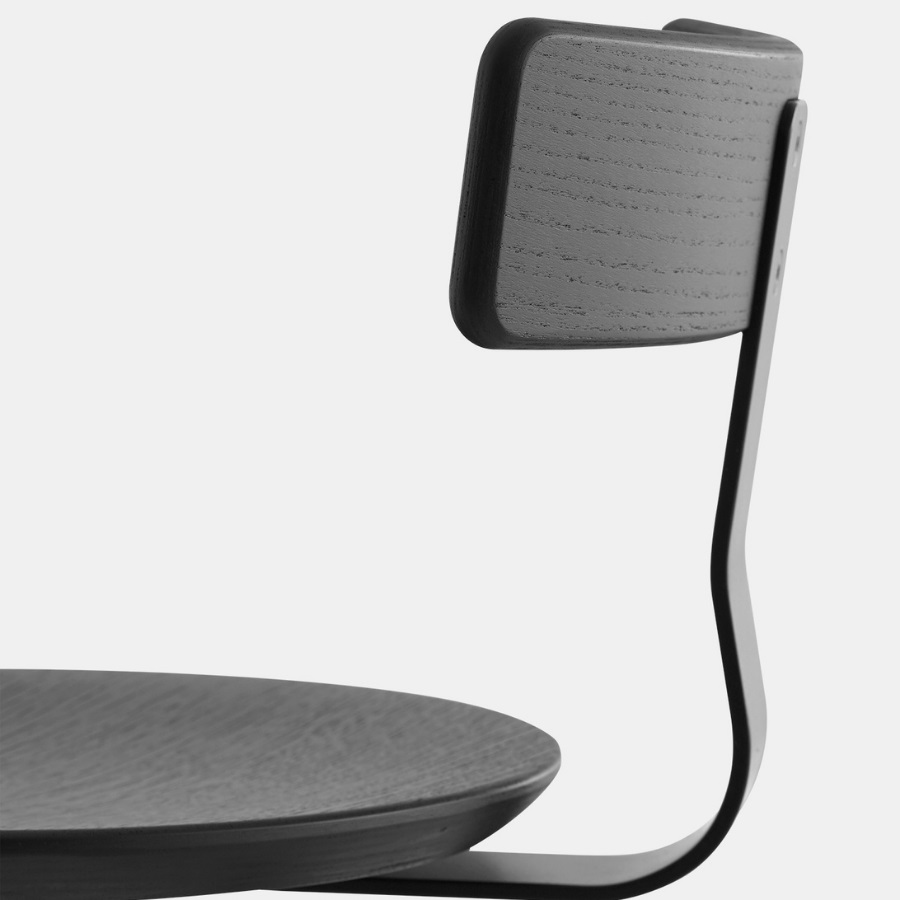 lapalma GIRO S106S Drehhocker schwarz mit Rückenlehne