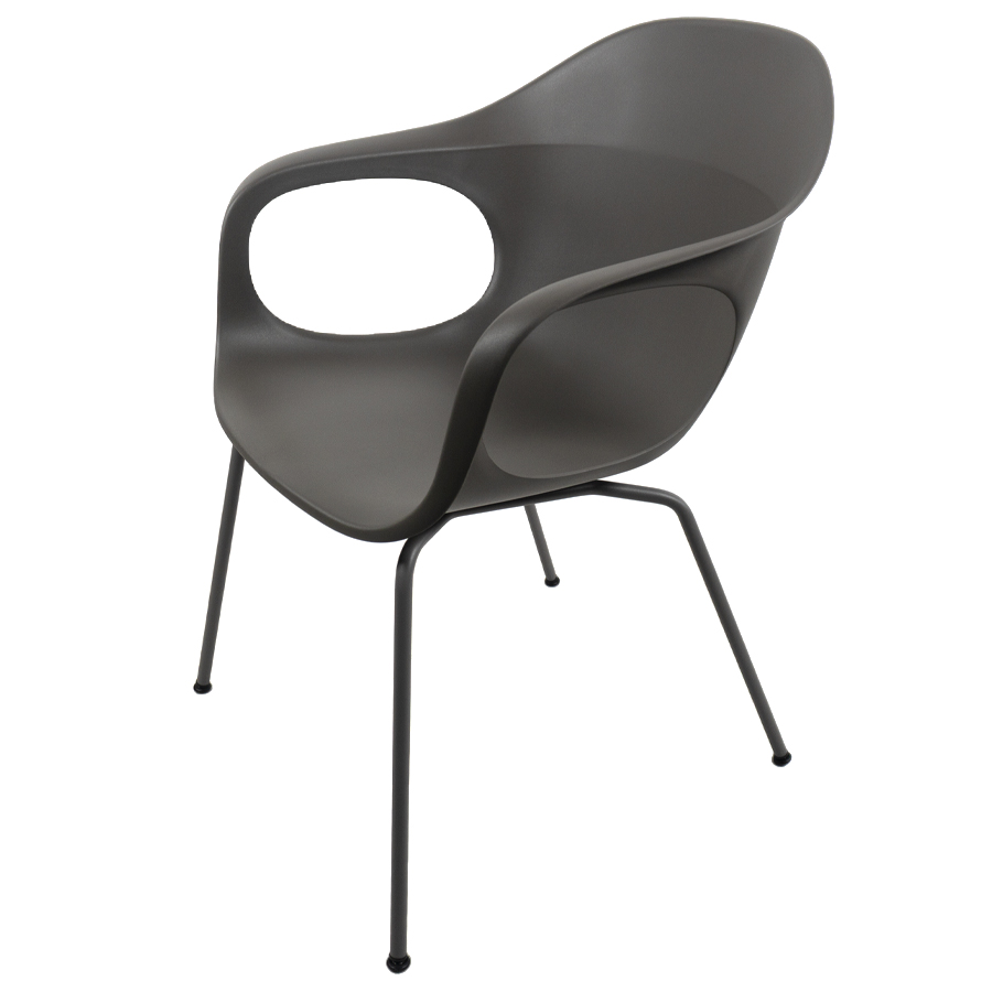 Kristalia ELEPHANTINO Stuhl mit Vierfußgestell Farbe londongrau