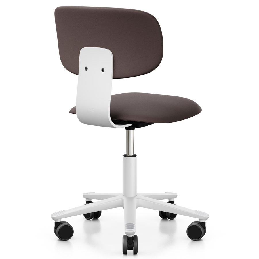 HAG Tion 2160 Bürostuhl weiß - Sitz u. Rücken gepolstert Leder Palomasoft 55130