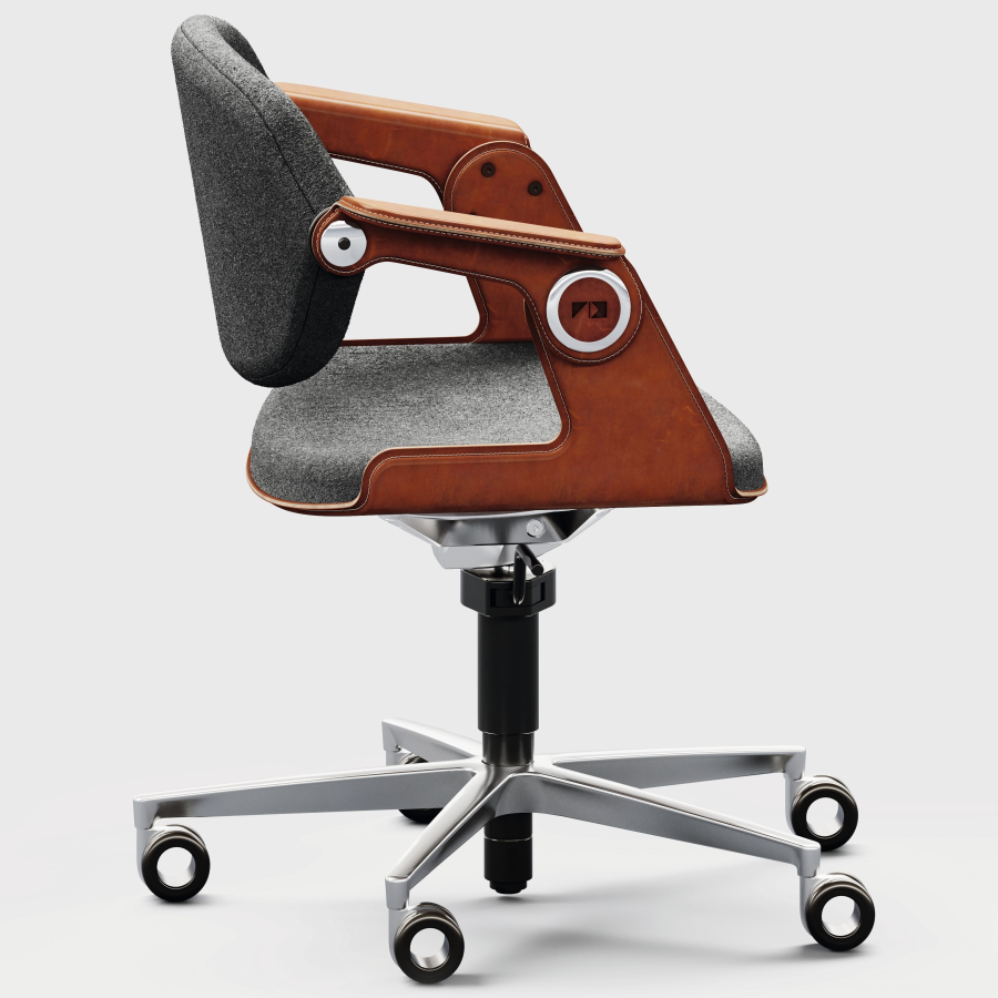 König + Neurath BALANCE.CHAIR beledert Sitzposition