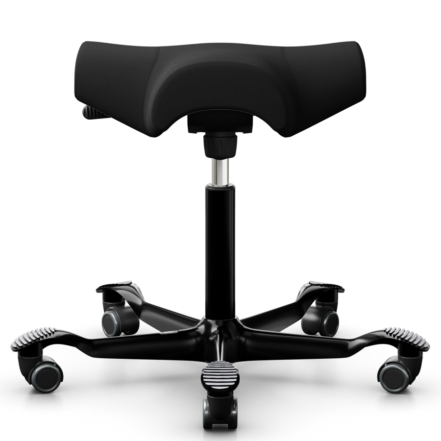 HAG CAPISCO  8105 Hocker Stoff Xtreme schwarz - Gestell schwarz