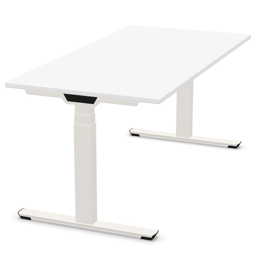 Palmberg Crew T Schreibtisch weiß elektrisch höhenverstellbar