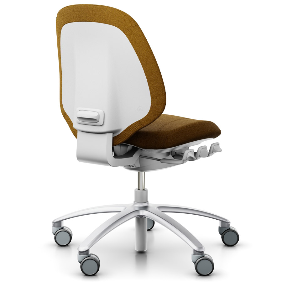 RH Mereo 200 silver grey mit halbhoher Rückenlehne - Capture ocker - Rückansicht