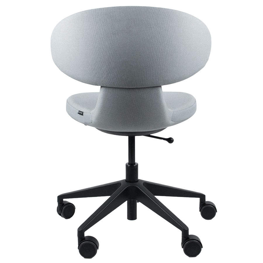 Girsberger SIMPLEX 3D Homeoffice Bürostuhl hellgrau - Rückseite