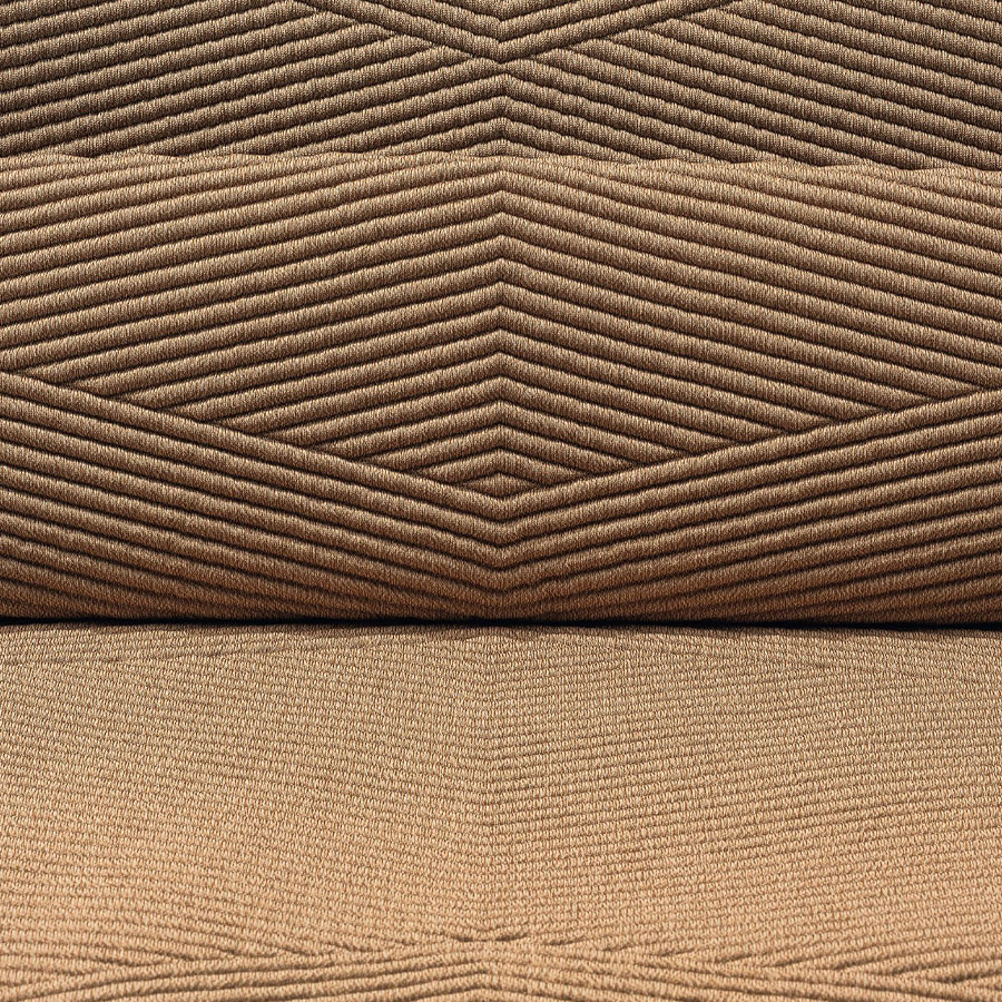 Arper Kata Lounge Sessel gemustert Sitzfläche Wheat