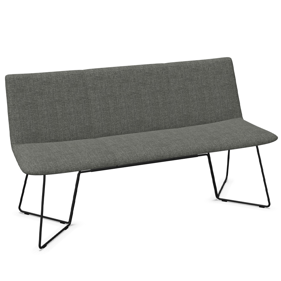 W. Schillig Chevalier Sitzbank mit Drahtrohrgestell matt schwarz - 160 cm Breite