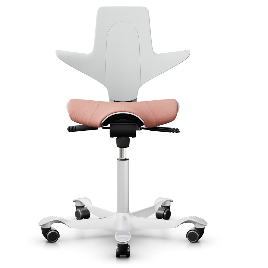 HAG Capisco Puls 8020 weiß mit Polster Select rosa 64213 detail