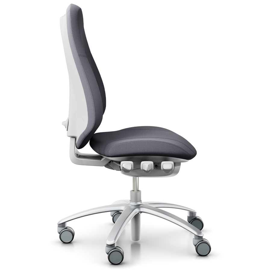 RH Mereo 300 silver-grey hohe Rückenlehne - Stoff Xtreme grau - Seitenansicht