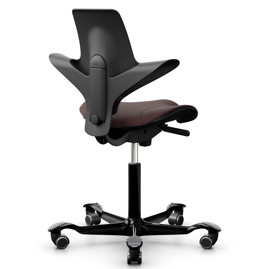 HAG CAPISCO PULS 8020 schwarz mit Stoff Select kastanie - Gestell schwarz
