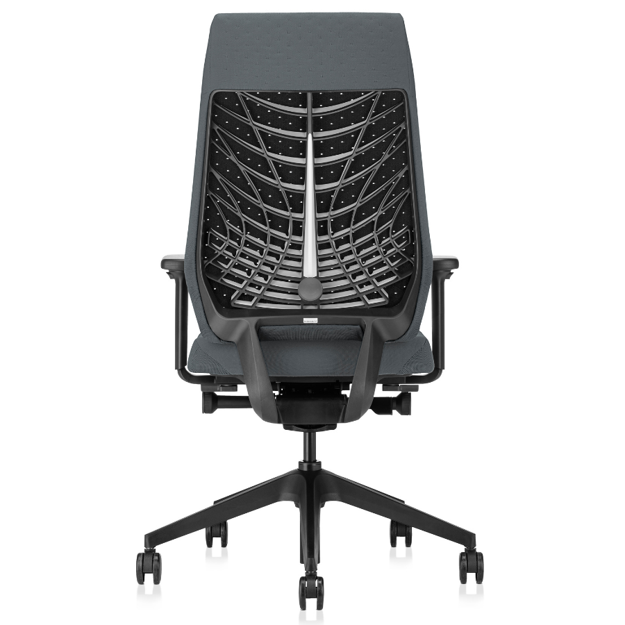 Interstuhl JOYCEis3 JC317 Bürostuhl mit Softback hoch Farbe anthrazit - Rückansicht