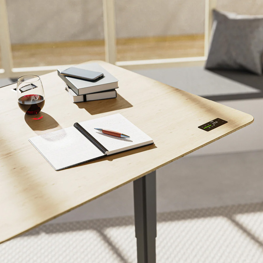 Yaasa Desk Pro Nature Schreibtisch Gestell schwarz