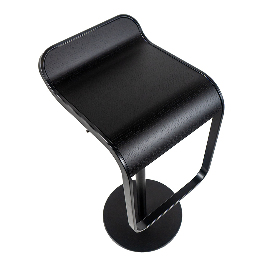 Lapalma LEM Barhocker Sitz Eiche schwarz gebeizt Gestell schwarz