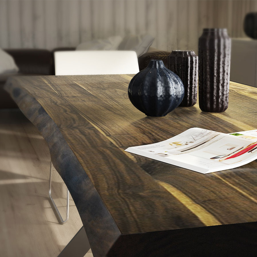 Trebord Tisch Avangard, Tischplatte Nuss