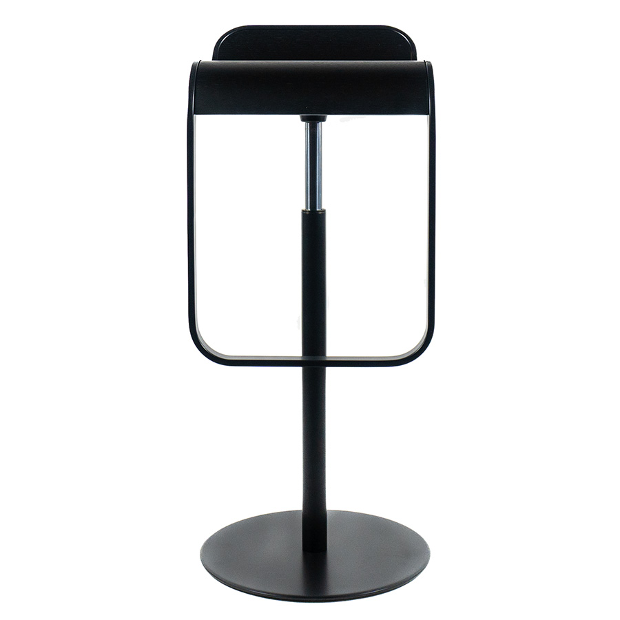 Lapalma LEM Barhocker Sitz Eiche schwarz gebeizt Gestell schwarz - Gasfeder chrom