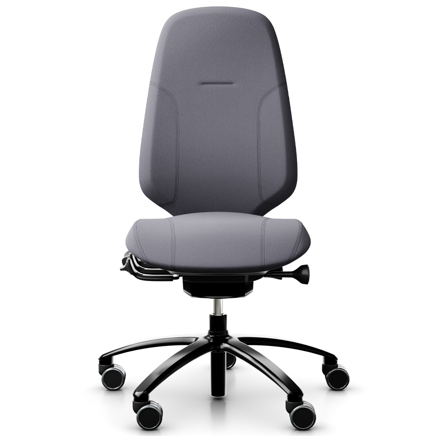 RH Mereo 300 black hohe Rückenlehne - Stoff Xtreme grau - Frontansicht