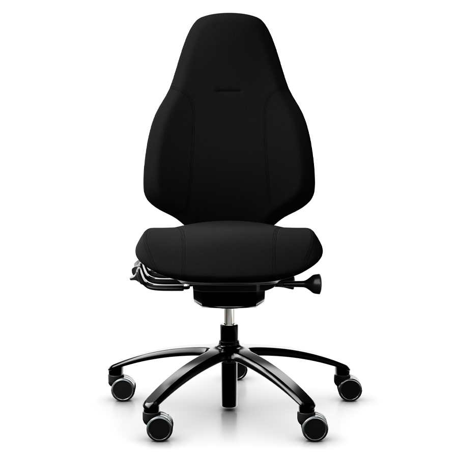 RH Mereo 220 mit hoher Rückenlehne - Stoff Xtreme schwarz - Frontansicht