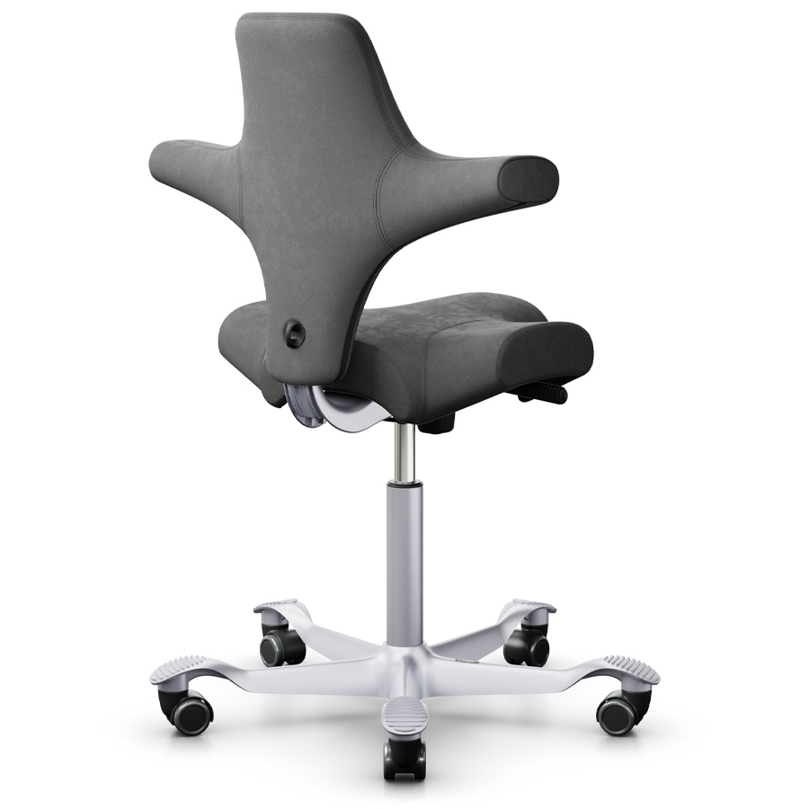 HAG Capisco 8106 Stoff Comfort+ grau Gestell silber