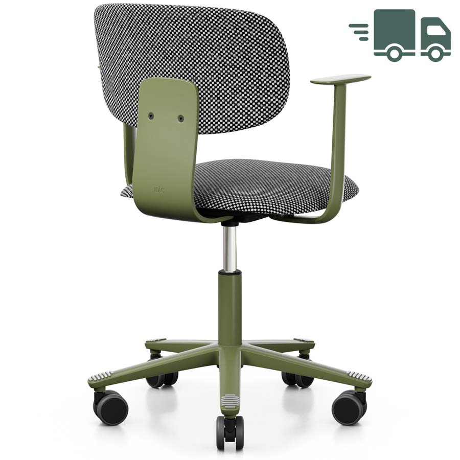 HAG Tion 2160 Bürostuhl Moss Grey - Sitz u. Rücken gepolstert Stoff Sisu 165