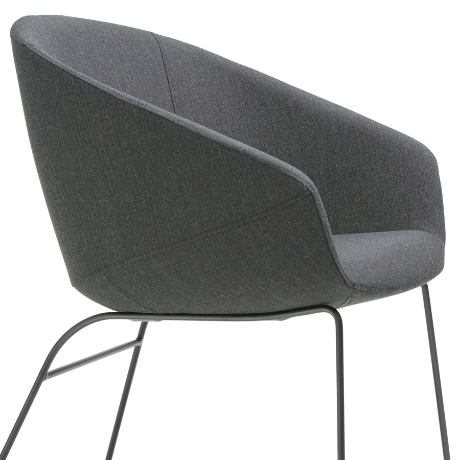 Bejot Oxco OX 270 Konferenzsessel mit Kufengestell, Stoff Sawana SN05