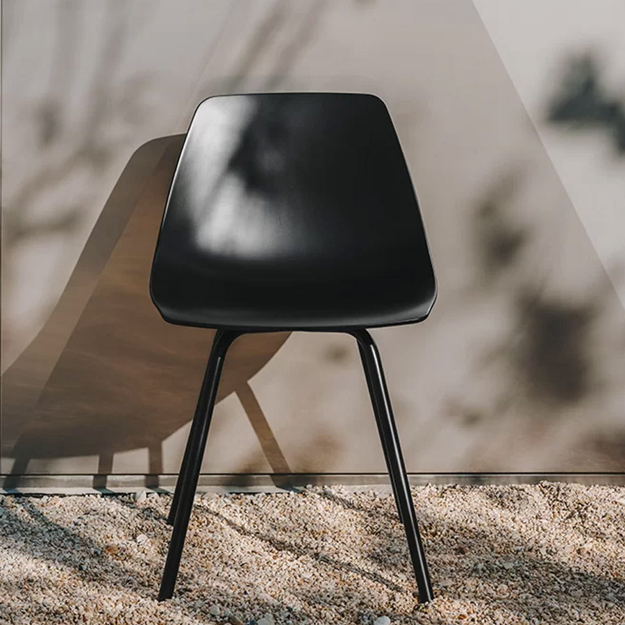 lapalma MIUNN OUTDOOR Stuhl Vierfuß schwarz