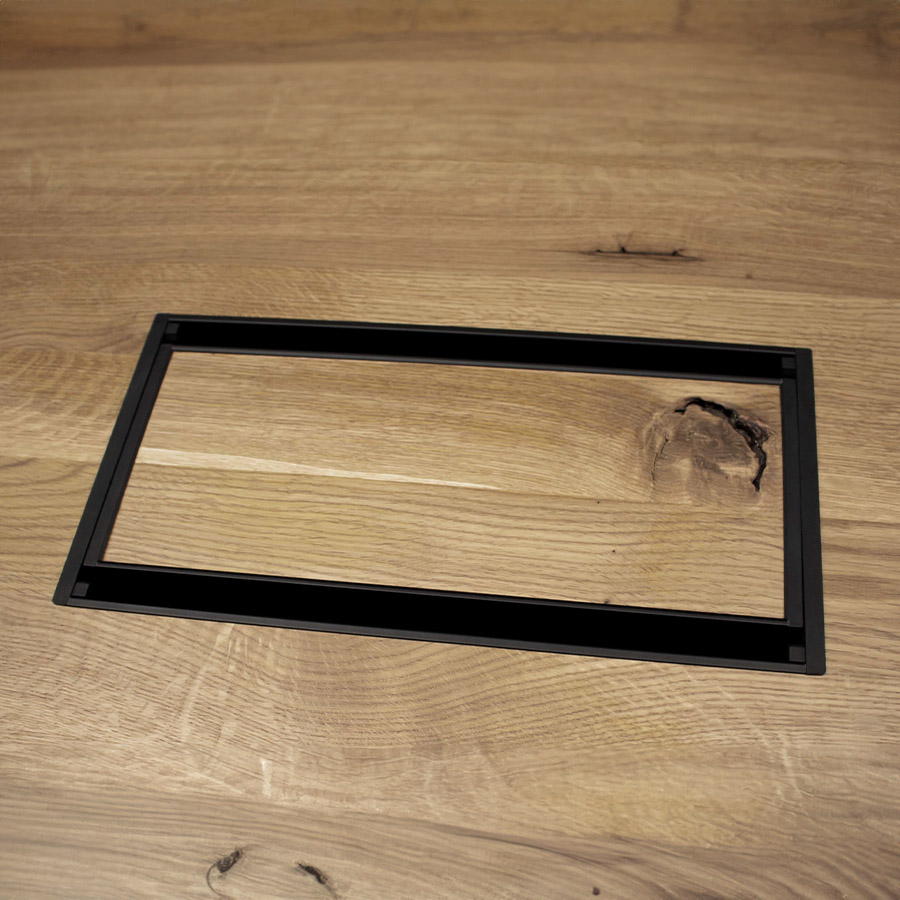 Bejot TB Konferenztisch Tischplatte aus Massivholz Eiche mit Mediaport